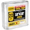 Core Tarps Heavy Duty Tarp, 10 ft L x 0.5 mm H x 10 ft W, 20 Mil, White, Polyethylene CT-704-10X10 - alternate 1